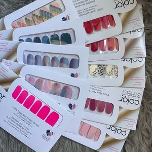 MASSIVE Color Street Bundle 78 full sets plus many extras and bag